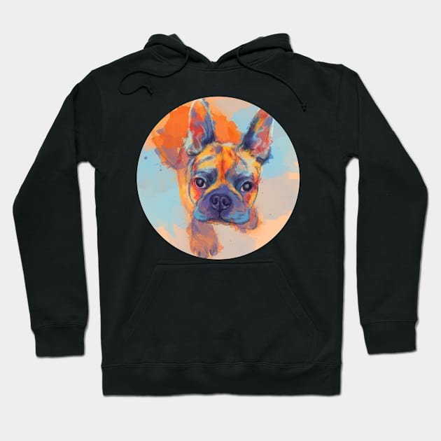 Cute French Bulldog Hoodie by Flo Art Studio